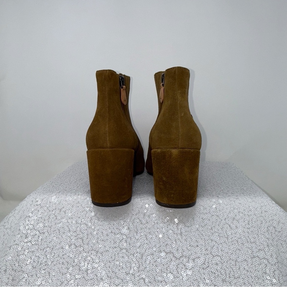 Gentle Souls  Braise Suede Embroidered Brown Ankle Boots size 9.5 women’s - Picture 13 of 16
